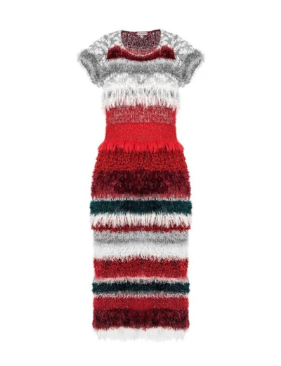 Andreeva Exclusive Handmade Knit Style Dress In Multicolor