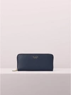 Kate Spade Margaux Leather Continental Wallet In Blazer Blue