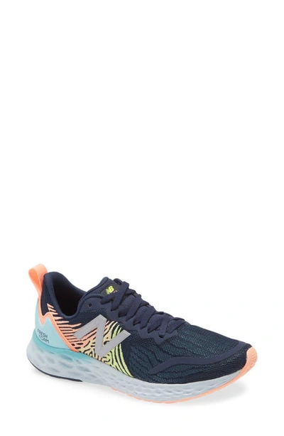 New Balance Fresh Foam Tempo Running Shoe In Navy/red
