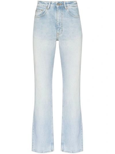Sunflower Washed Straight Leg Jeans In Blue
