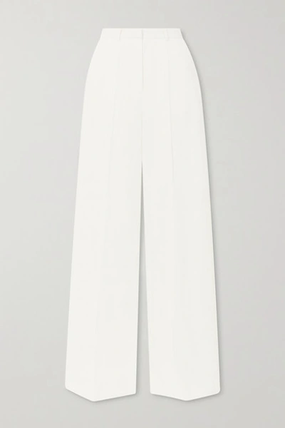 Loulou Studio Reao Pleated Linen Wide-leg Pants In Cream