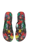Alice And Olivia Eva 42 Flip-flops In Painted Nomad