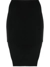 Rick Owens High-waist Knit Mini Skirt In Black