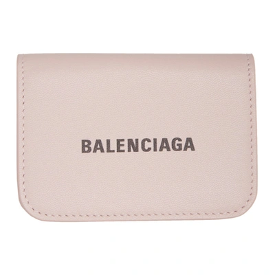 Balenciaga 粉色迷你 Cash 钱包 In 5960 Ltrose