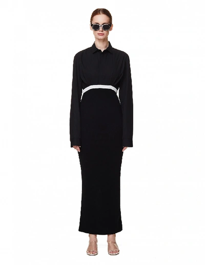 Haider Ackermann Black Cotton Dress