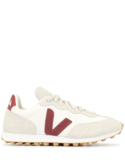 Veja Rio Branco Mesh And Suede Trainers In Beige