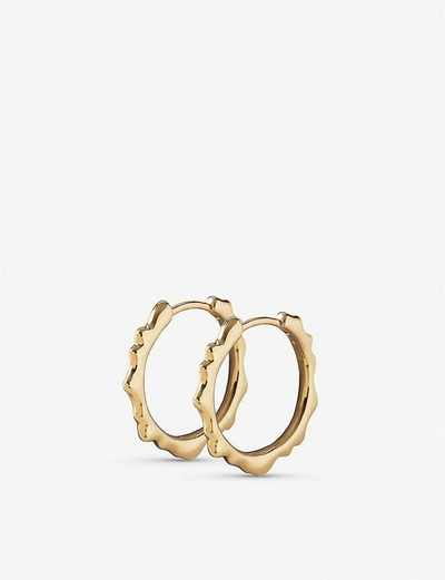 Monica Vinader Siren 18ct Gold-plated Hoop Earrings In 18ct Gold Vermeil