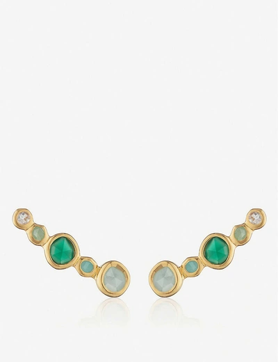 Monica Vinader Womens 18ct Gold Vermeil Siren Tonal Climber 18ct Gold-plated Sterling Silver Rock Cr