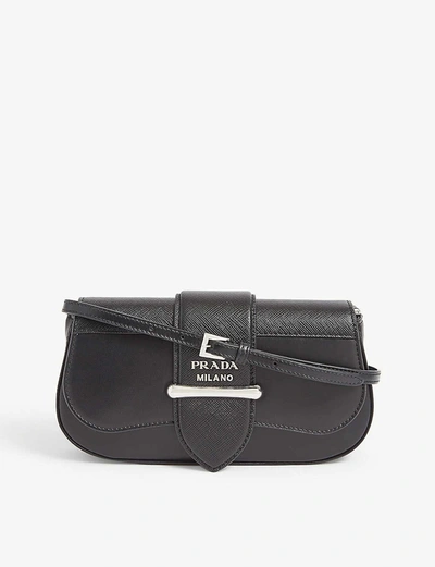 Prada Sidone Leather Cross-body Bag