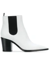 Gianvito Rossi Elasticated Side Panel Boots In White