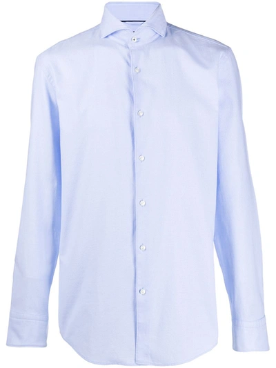 Hugo Boss Slim-fit Dress Shirt In Blue
