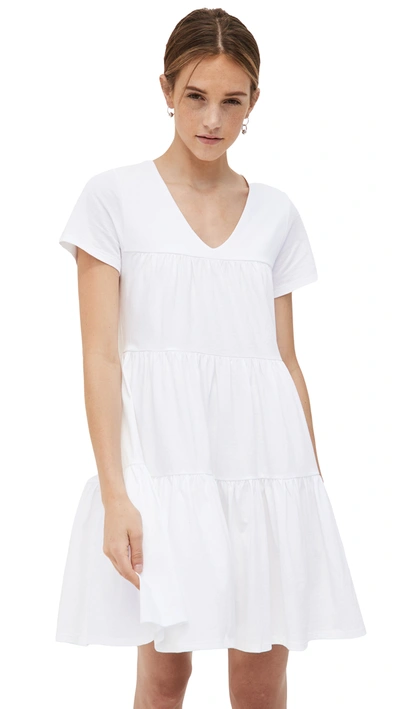 Rebecca Minkoff Lanzy Tiered Dress In White