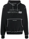 United Standard Reflex Cotton Blend Sweatshirt Hoodie In Black