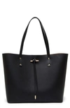 Thacker Fran Leather Tote In Black
