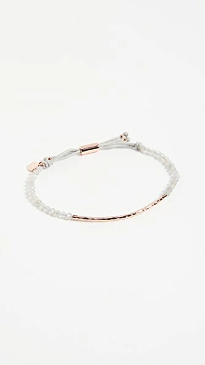 Gorjana Power Gemstone Bracelet For Balance In Rose Gold/labradorite