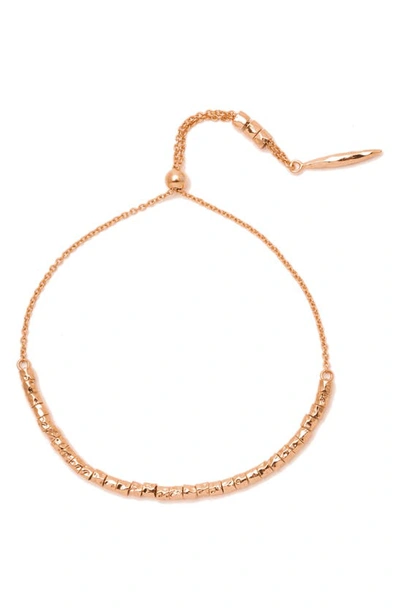 Gorjana Laguna Adjustable Bracelet In Rose Gold