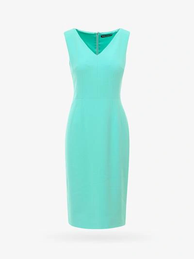 Dolce & Gabbana Light Blue Viscose Blend Dress In Green