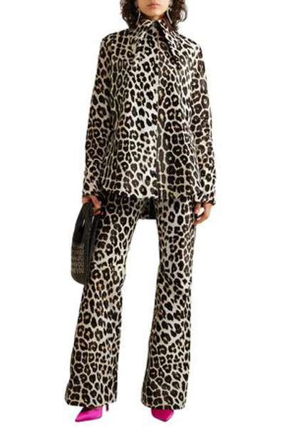 16arlington Seymour Leopard-print Calf Hair Shirt In Animal Print