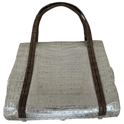 Pre-owned Nancy Gonzalez Silver Crocodile Handbag