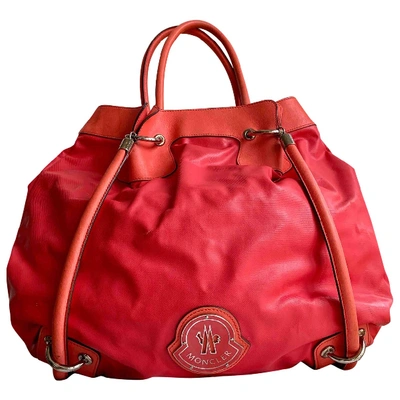 Pre-owned Moncler Orange Leather Handbag