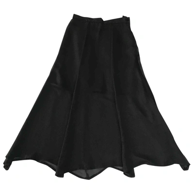 Pre-owned Karl Lagerfeld Maxi Skirt In Black