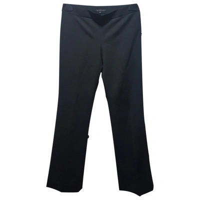 Pre-owned Theory Wool Large Pants In Black