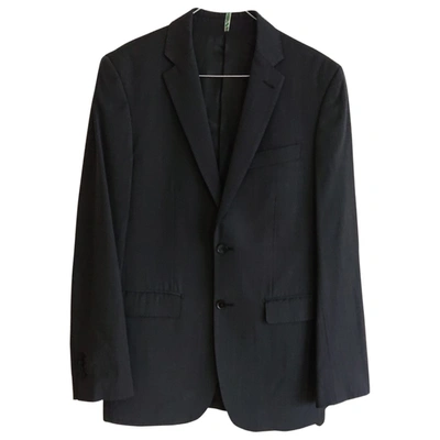 Pre-owned Carven Wool Waistcoat In Anthracite