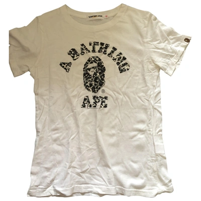 Pre-owned A Bathing Ape White Cotton Top
