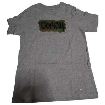 Pre-owned Coach Grey Cotton T-shirt