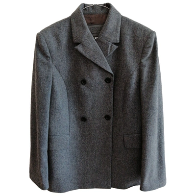 Pre-owned Versus Wool Blazer In Grey