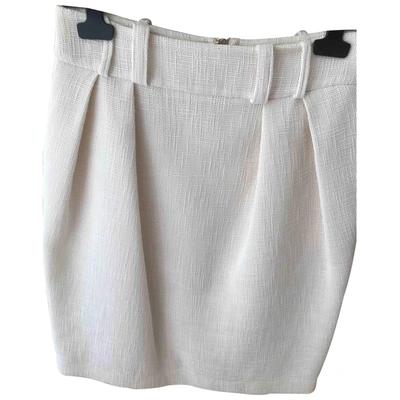 Pre-owned Francesco Scognamiglio Mid-length Skirt In Ecru