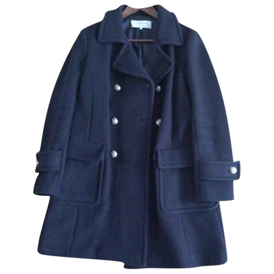 Pre-owned Gerard Darel Wool Peacoat In Navy