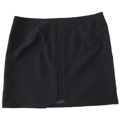 Pre-owned Comptoir Des Cotonniers Mini Skirt In Navy