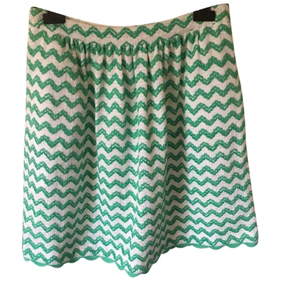 Pre-owned Moschino Skirt In Green
