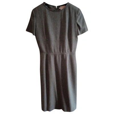 Pre-owned Emanuel Ungaro Wool Mid-length Dress In Grey