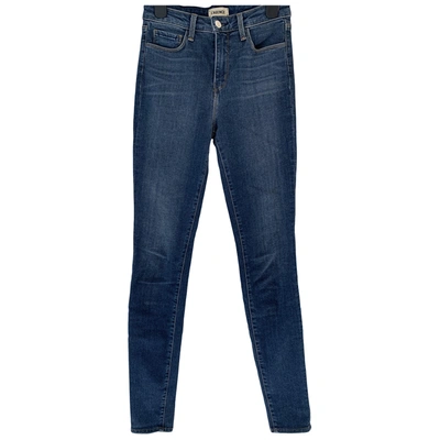 Pre-owned L Agence Slim Jeans In Blue