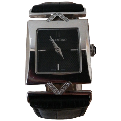 Pre-owned Valentino Garavani Black Steel Watches