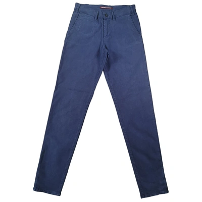 Pre-owned Comptoir Des Cotonniers Slim Pants In Blue