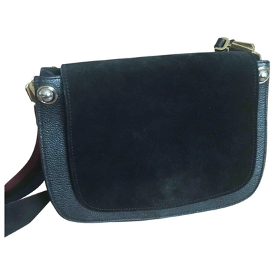 Pre-owned Carven Leather Crossbody Bag In Black