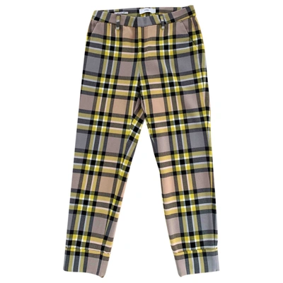 Pre-owned Closed Short Trousers In Yellow