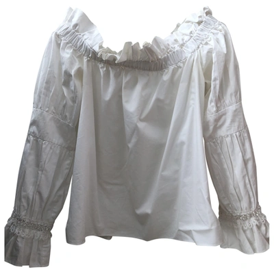 Pre-owned Alexis White Cotton Top