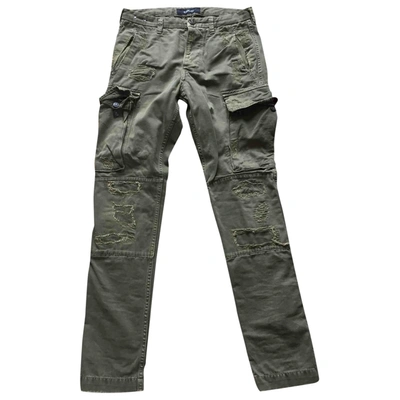Pre-owned Replay Trousers In Green