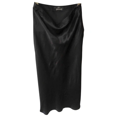Pre-owned Set Mid-length Skirt In Black