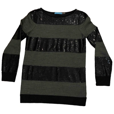 Pre-owned Alice And Olivia Wool Jumper In Anthracite