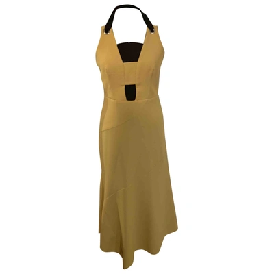 Pre-owned Rebecca Vallance Mid-length Dress In Yellow
