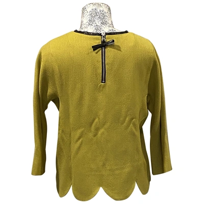 Pre-owned Milly Wool Top In Yellow