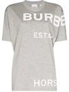 Burberry Large Logo T-shirt In Grau