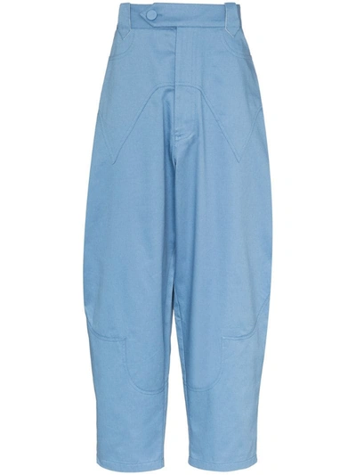 Vaquera Zoots Oversized Trousers In Blue