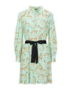 Pinko Short Dresses In Light Green