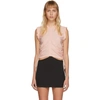 Alexander Wang T Alexanderwang.t Pink High Twist Side Tie Tank Top In Orange